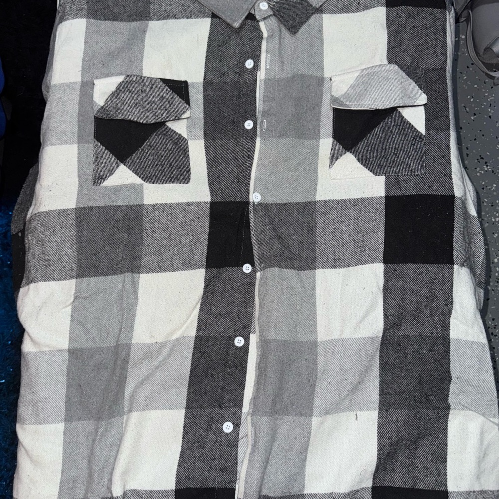 SHEIN Monochrome Plaid Men's Shirt